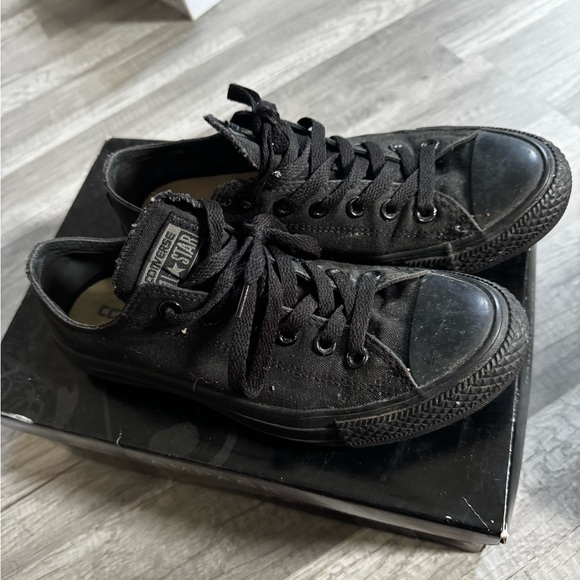 Converse All Black Men's Sneakers - Picture 2 of 4